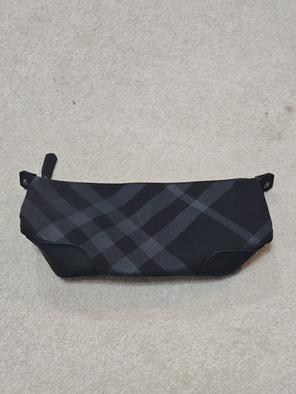 Men's Black Plaid Travel Waist Bag